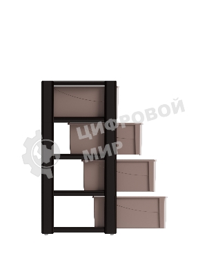 Комод Альтернатива Колорит 4 секц,венге,широкий М8761