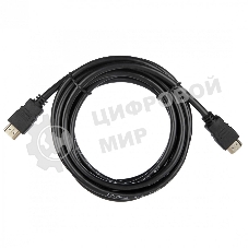 Кабель ACD-DHHM2-30B ACD-DHHM2-30B HDMI 2.0, Golden Plated,19m/19m, черный, 3м