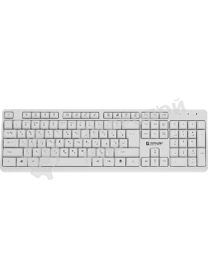 Комплект клавиатура+мышь Defender Motion C-977 проводной, USB, 1600 DPI, белый
