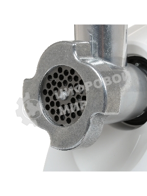 Мясорубка электрическая Аксион М31.03 белый, 1500 Вт, 1.7 кг/мин, реверс, защита от перегрузки, насадки - 4