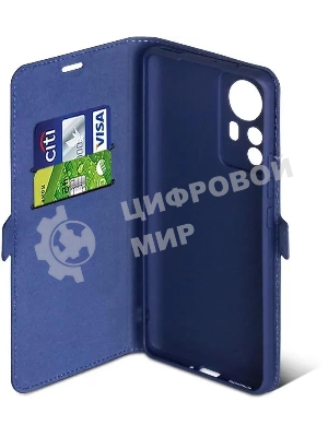 Чехол (флип-кейс) DF xiFlip-79, для Xiaomi 12 Pro, синий xiflip-79 (blue)