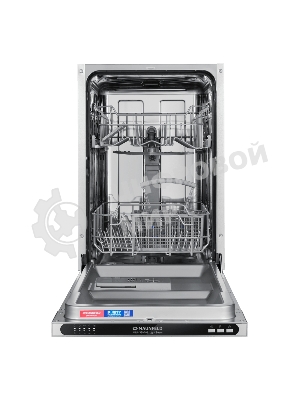 Встраиваемая посудомоечная машина Maunfeld MLP4529A01 Light Beam, черный, 44.8 см, 9 компл., 49 дБ, класс A++