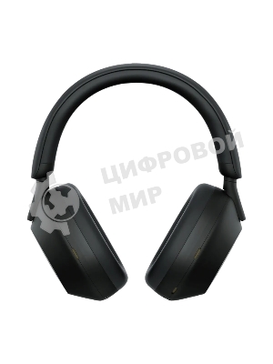 Беспроводные/проводные наушники Sony WH-1000XM5 черный, полноразмерные, Bluetooth + проводной, активное шумоподавление, до 30 ч