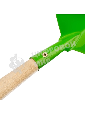 Совок посадочный широкий Palisad 70х310 мм, стальной, деревянная рукоятка