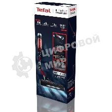 Пылесос вертикальный Tefal X-Force Flex TY2079WO черный/красный, питание от аккумулятора, 100 Вт, уборка сухая, пылесборник 0.4 л