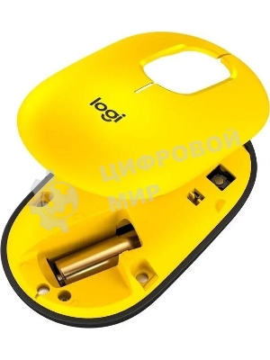 Мышь беспроводная Logitech POP Mouse желтый, 4000 dpi, Bluetooth, кнопки - 4