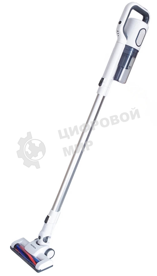 Пылесос вертикальный SUPRA VCS-5095 белый, питание от аккумулятора, 120 Вт, уборка сухая, пылесборник 0.5 л