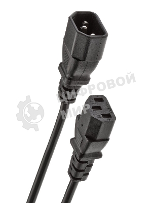 Кабель монитор - компьютер 1.8 м 220V (UPS -> устройство) VDE 3Gx0.5мм QUST(Aopen) ACE001-1.8м