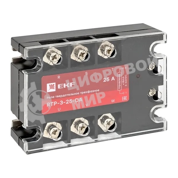 Реле твердотельное трехфазное RTP-25-DA PROxima EKF rtp-3-25-da