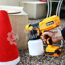 Краскопульт электрический аккумуляторный DEKO SG20DK, 20В, 800 мл, 1x3.0А·ч 083-1133