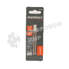 Сверло PATRIOT EXPERT по металлу, Р6М5К5, 3,0 мм, 2шт в блистере