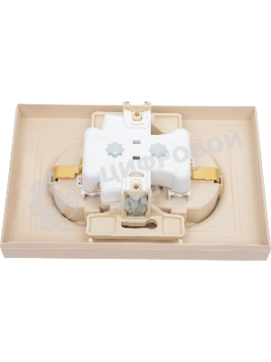 Розетка 2-м. SE ATN001226 AtlasDesign 16А с заземл. со шторками в сборе песочн.