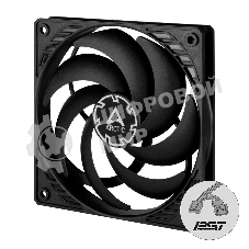 Вентилятор для корпуса Arctic P12 SLIM PWM PST черный, 120 мм, 2100 об/мин, 22.5 дБ, 4 pin