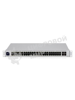 Коммутатор PoE в стойку UniFi Switch 48 PoE USW-48-PoE-EU Ubiquiti 48х 1G RJ45, 4х SFP, раздача 195 Вт, (072146)