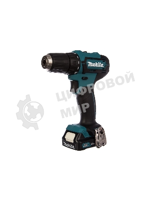 Дрель-шуруповерт Makita DF333DWYE, 12 В, 1.5 Ач, 30 Нм, щеточный