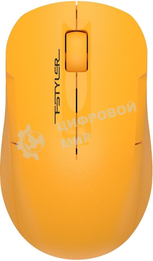 Мышь беспроводная A4Tech Fstyler FG15C Air2 желтый, 1200 dpi, радиоканал, USB, кнопки - 3