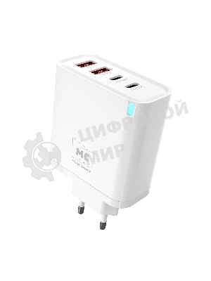 Сетевое зарядное устройство MORE CHOICE NC95 2USB+2Type-C 3.0A PD 65W, белый