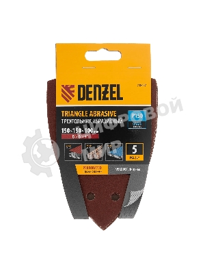 Треугольник абразивный Denzel на ворc. подложке под 