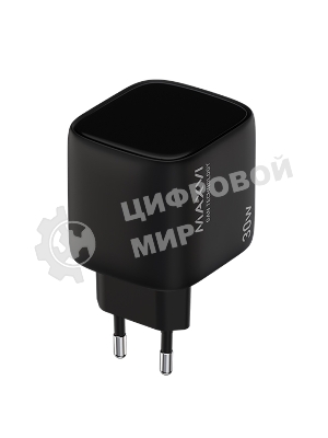 Сетевое зарядное устройство Maxvi SFC-330GN Type-C\USB 30W PD QC3.0 черный