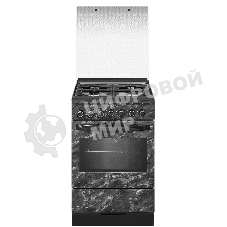 Плита комбинированная Gefest ПГЭ 5302-03 0053 черный, конфорок 4 шт, духовка 55 л, 50 см x 85 см x 58.5 см