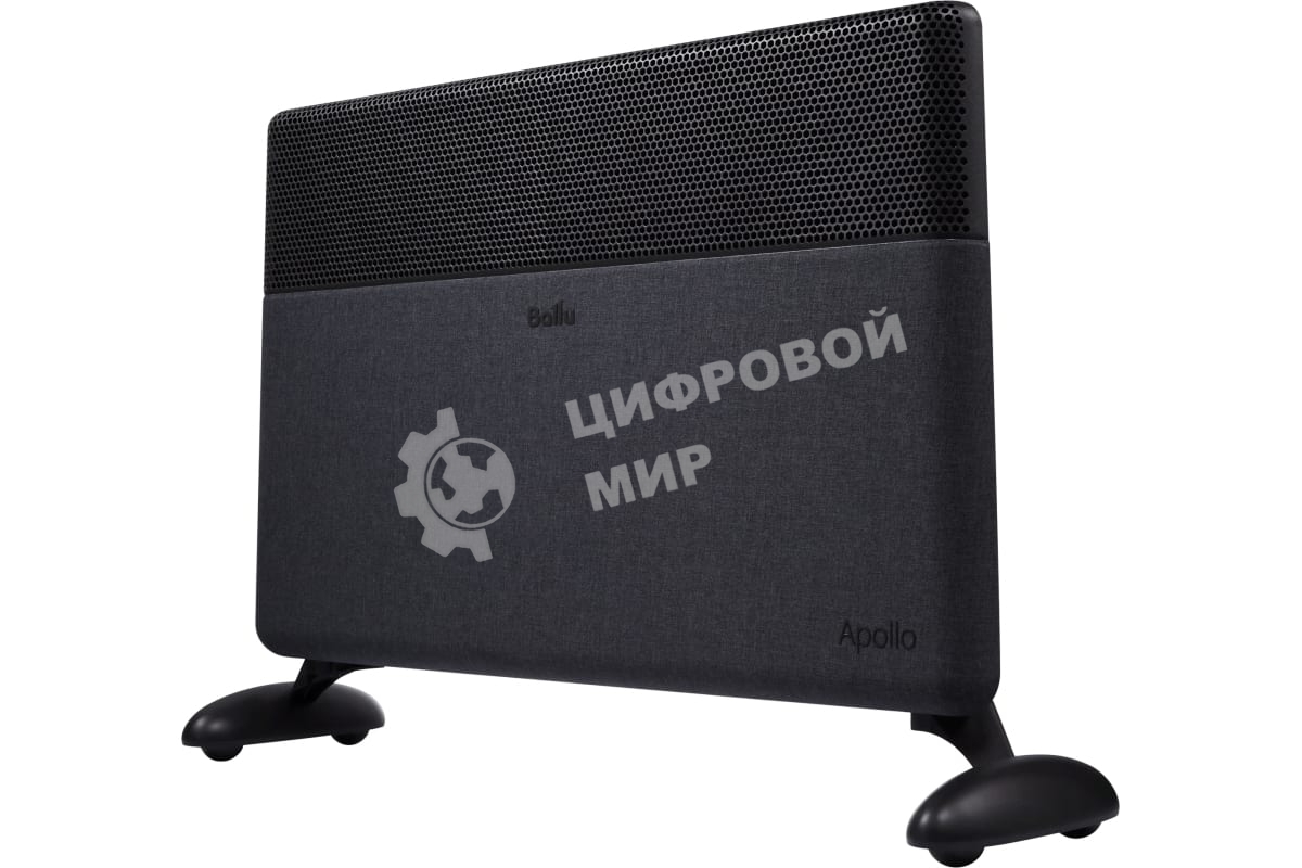 Конвектор электрический Ballu Apollo digital INVERTER Space Black BEC/ATI-2502 черный, 2500 Вт, 30 м2, термостат, дисплей, WiFi