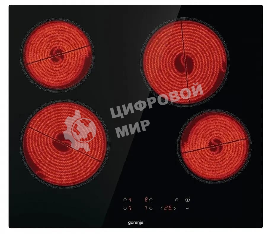 Варочная панель Gorenje ECT64BSCE черный