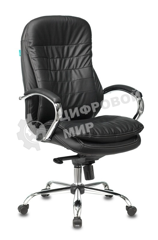 Кресло Бюрократ T-9950/BLACK черный, кожа