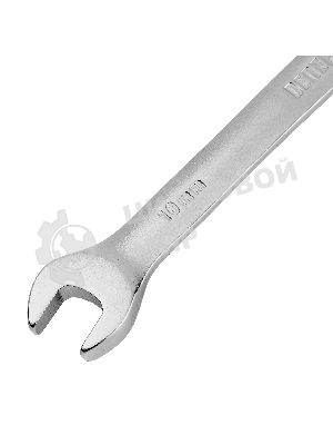 Ключ комбинированный трещоточный Denzel 10 мм, CrV, матовый хром