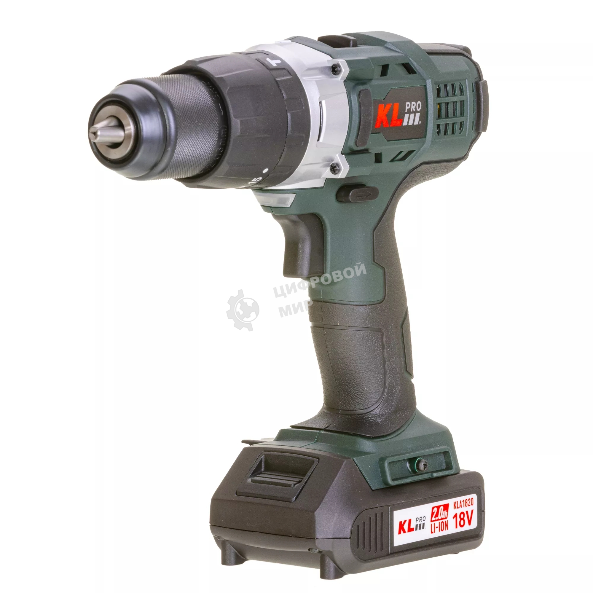 Дрель-шуруповерт Klpro KLDM18-20, 18 В, 2 Ач, 40 Нм, щеточный, ударный