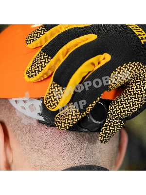 Каска защитная ударопрочная Denzel ABS/PC, плавная регулировка, модель 