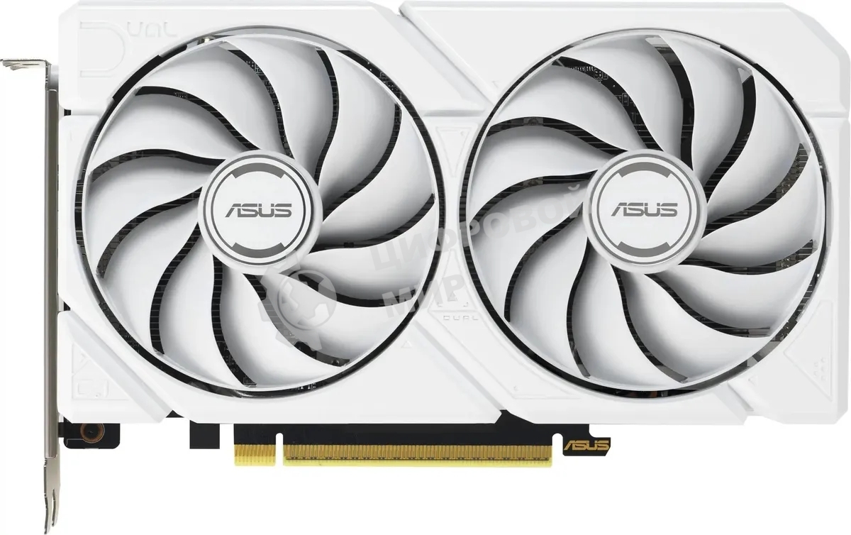 Видеокарта Asus DUAL-RX9060XT-16G-WHITE белый