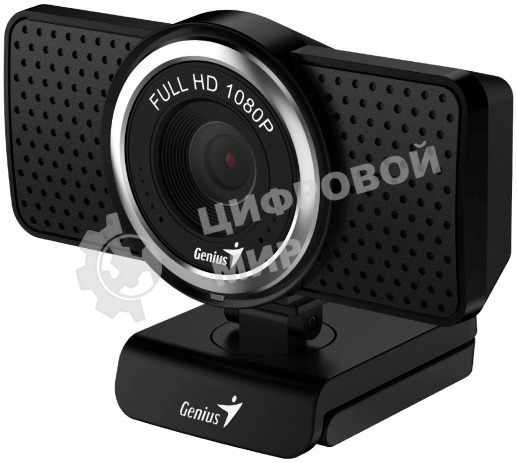 Веб-камера Genius eCam 8000 1920x1080, 30 кадр/с, USB Type-A, микрофон (шумоподавление), универсальное крепление