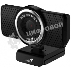 Веб-камера Genius eCam 8000 1920x1080, 30 кадр/с, USB Type-A, микрофон (шумоподавление), универсальное крепление