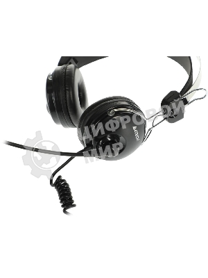 Гарнитура A4Tech HU-7P чёрный, проводная