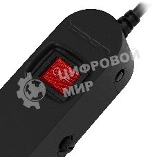 Сетевой фильтр Ippon NF-EU-3-16 3 м, 6 розеток, черный, коробка