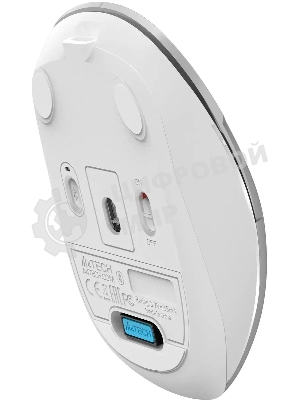 Мышь беспроводная A4Tech Fstyler FB26CS Air2 серебристый/белый, 2000 dpi, радиоканал, Bluetooth, USB, кнопки - 4