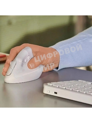 Мышь беспроводная Logitech Lift белый, 4000 dpi, радиоканал, Bluetooth, USB, кнопки - 6