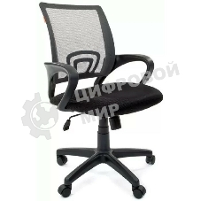 Кресло Chairman 696 TW-04 серый, ткань, 120 кг, механизм качания