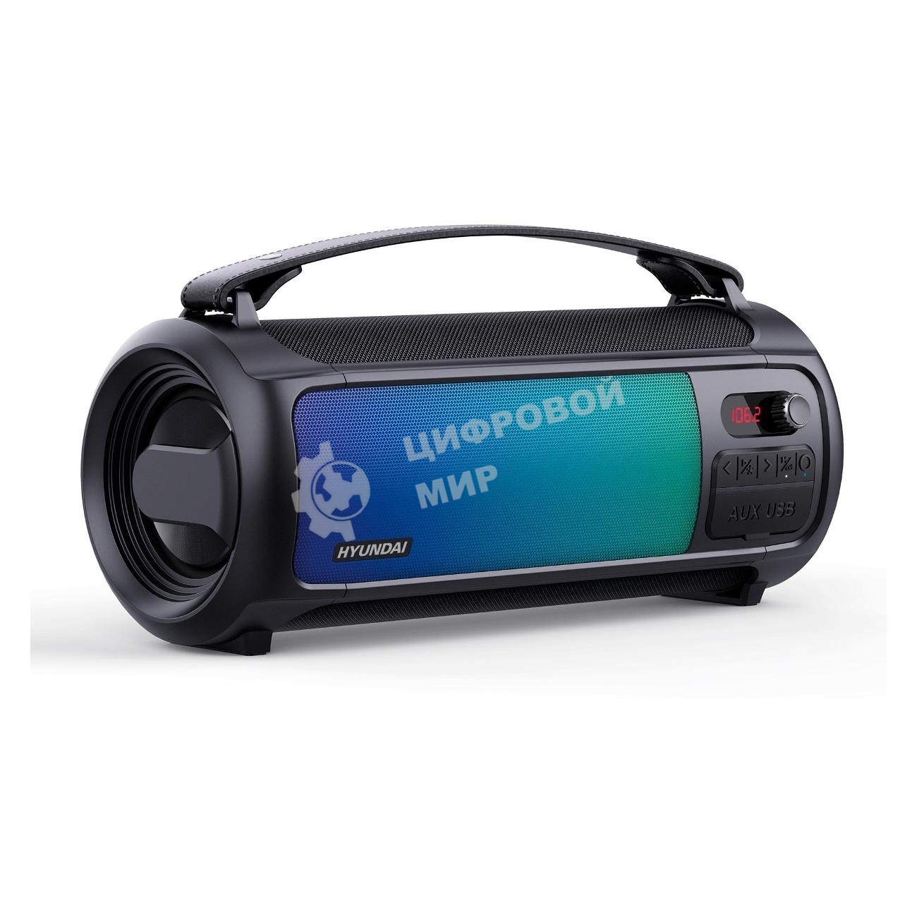 Колонка портативная Hyundai H-PS1025 черный 40W 2.0 BT 10м 3000mAh