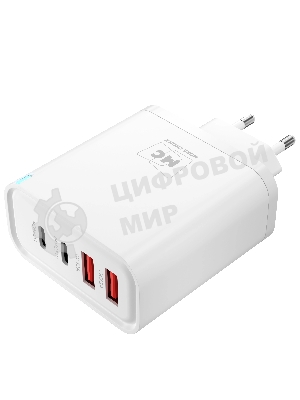 Сетевое зарядное устройство MORE CHOICE NC95 2USB+2Type-C 3.0A PD 65W, белый