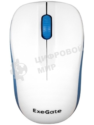 Мышь беспроводная ExeGate Professional Standard SR-9055W белый, 1200 dpi, радиоканал, USB, кнопки - 3