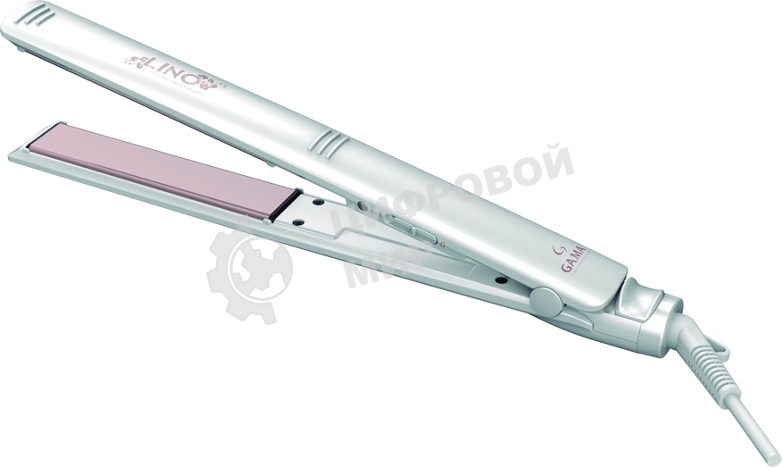 Выпрямитель для волос GA.MA ELEGANCE LINO белый, 25 мм, 230 °C, 1 режим