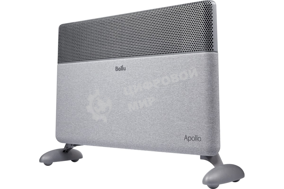 Конвектор электрический Ballu Apollo digital INVERTER Moon Gray BEC/ATI-2501 серый, 2500 Вт, 30 м2, термостат, дисплей, WiFi