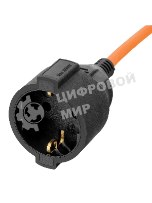 Удлинитель-шнур силовой Garden Series Denzel ПВС, 10 м, 1 розетка 3x1,5 мм