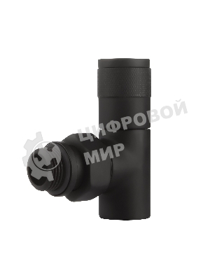 Набор дизайн-вентилей PIANO, угловой черный 1/2