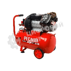 Компрессор поршневой Ресанта КП-50/400М масляный 400л/мин 50л 2500Вт красный/черный
