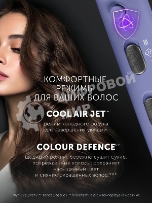 Фен Polaris PHD-1110 голубой, 1600 Вт, ионизация