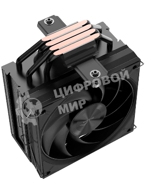 Кулер для процессора SAMA A40 (240W, 4-pin PWM, 152мм, 4x6мм, 1x120мм, 78CFM, 29dBA, 2200RPM, S: 1851/1700/1200/115X, AM5/AM4, черный)