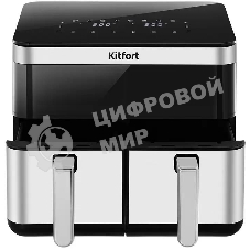 Аэрогриль Kitfort КТ-8110 2700Вт серебристый/черный