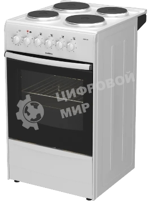 Плита электрическая Darina 1B EM 341 406 W белый/черный, конфорок 4 шт, духовка 50 л, 50 см x 85 см x 56 см